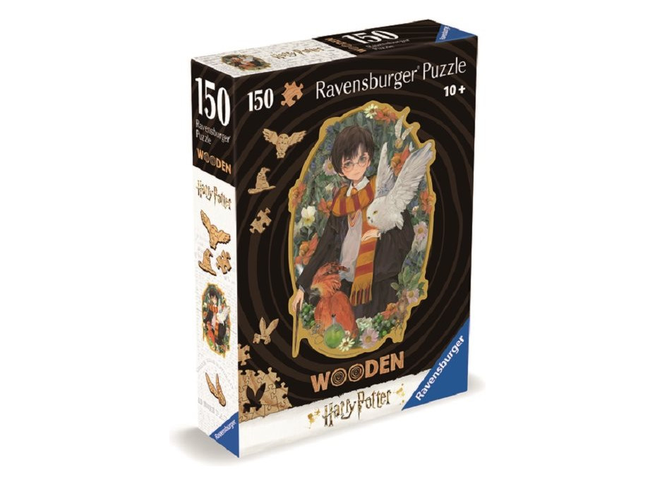 RAVENSBURGER Dřevěné obrysové puzzle Harry Potter 150 dílků