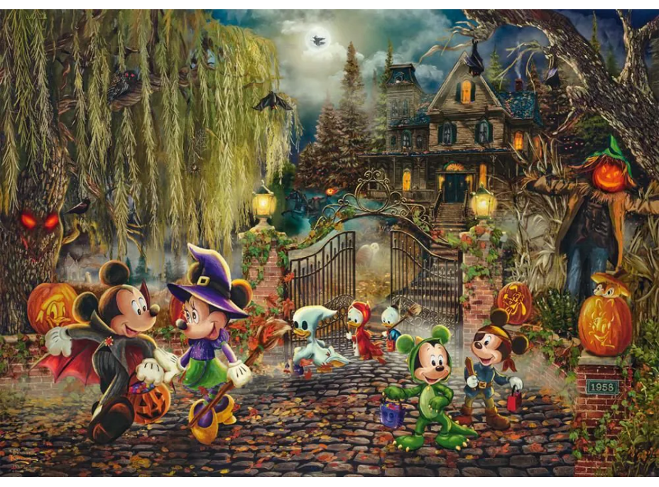 SCHMIDT Puzzle Disney: Mickey a Minnie o Halloweenu 1000 dílků