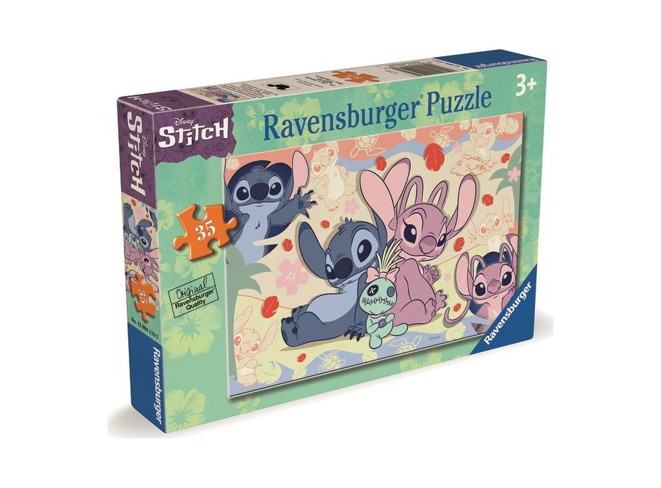 RAVENSBURGER Puzzle Disney: Stitch: Stitch a Angel 35 dílků