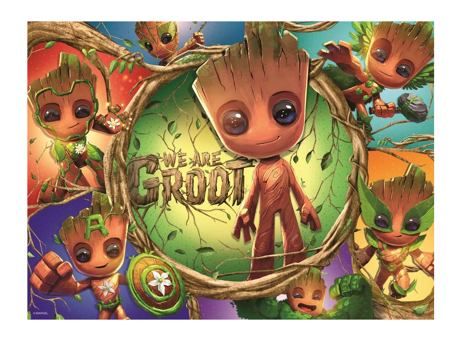 RAVENSBURGER Puzzle Marvel: Groot XXL 100 dílků