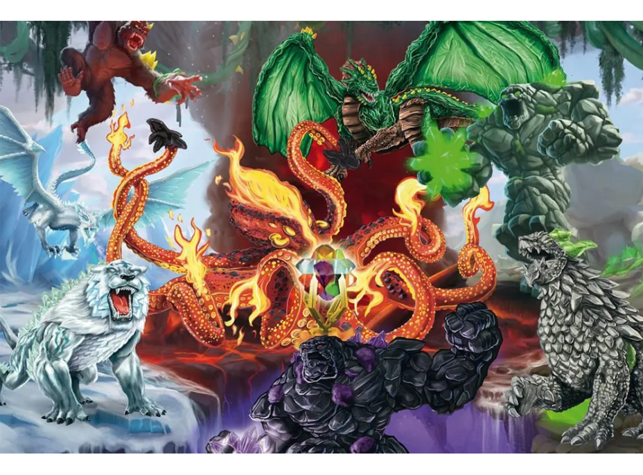 SCHMIDT Puzzle Eldrador: Zlá stvoření 200 dílků + figurka Schleich