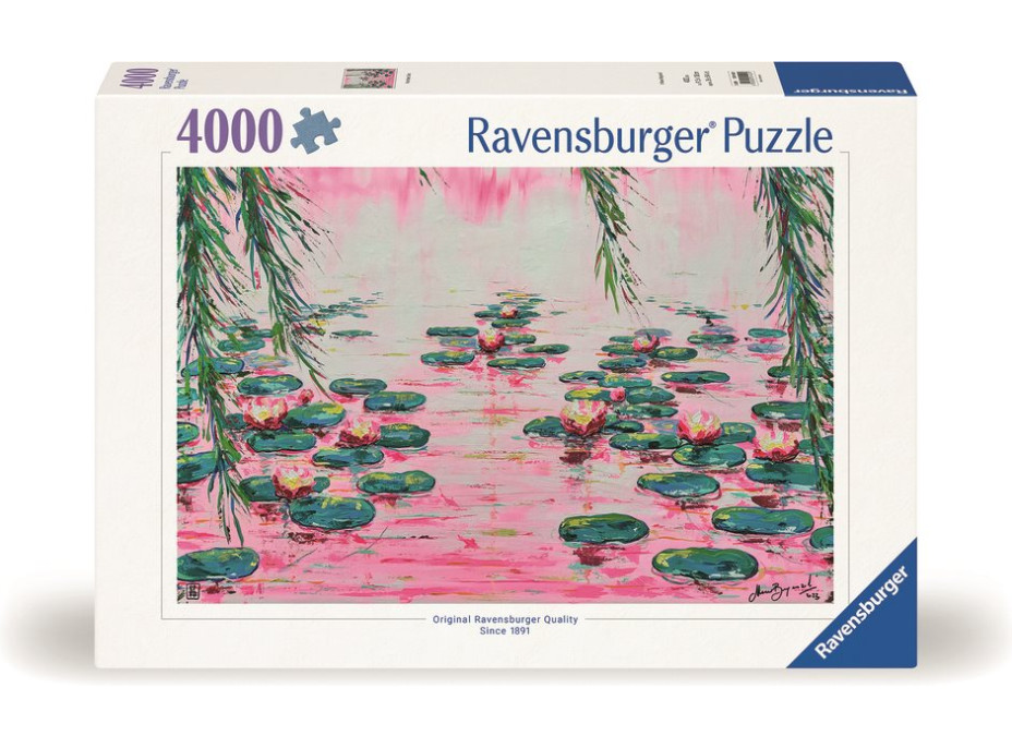 RAVENSBURGER Puzzle Jezero s lekníny 4000 dílků