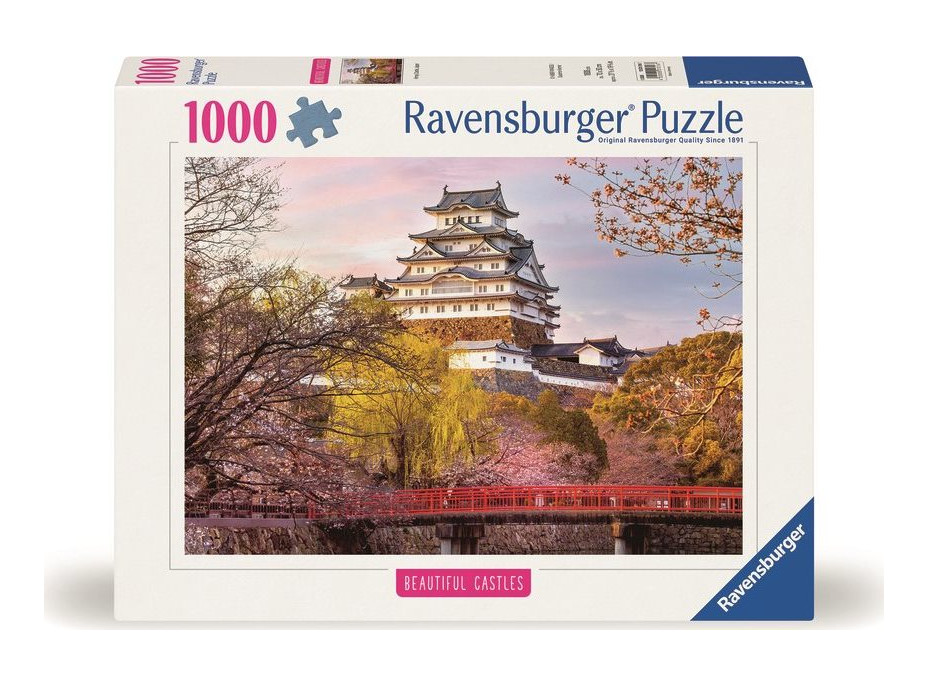 RAVENSBURGER Puzzle Impozantní hrady a zámky: Himedži, Japonsko 1000 dílků