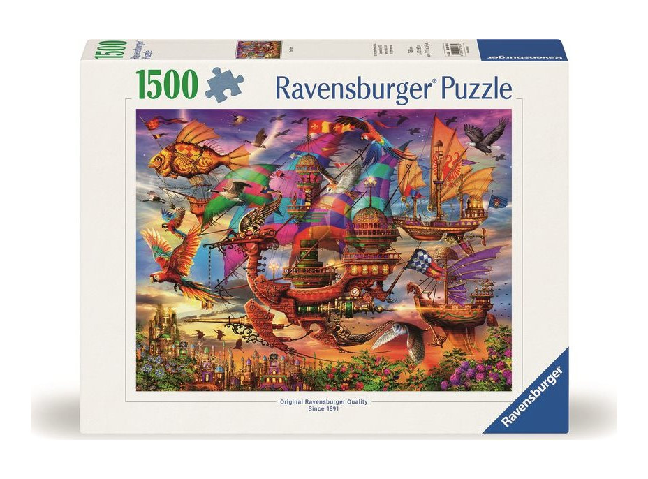 RAVENSBURGER Puzzle Mystická létající loď 1500 dílků