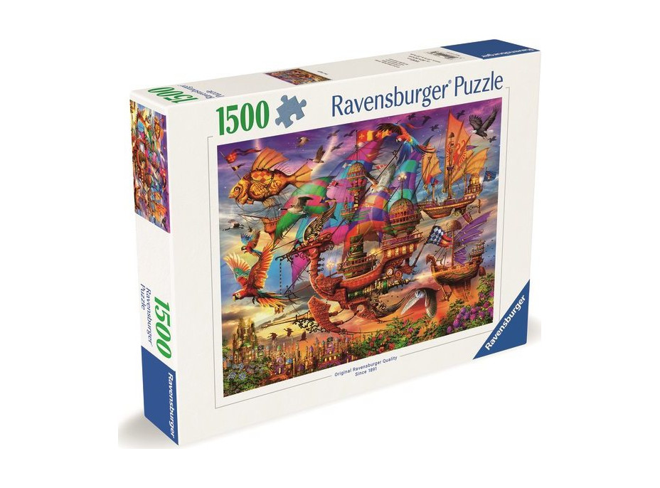 RAVENSBURGER Puzzle Mystická létající loď 1500 dílků