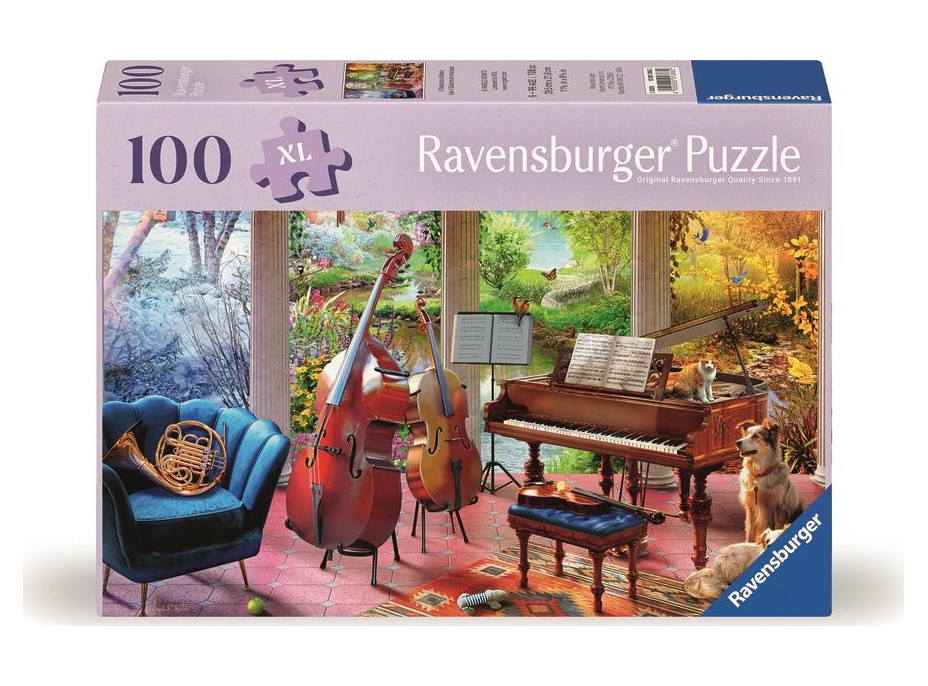 RAVENSBURGER Puzzle Hudba čtyř ročních období XXL 100 dílků