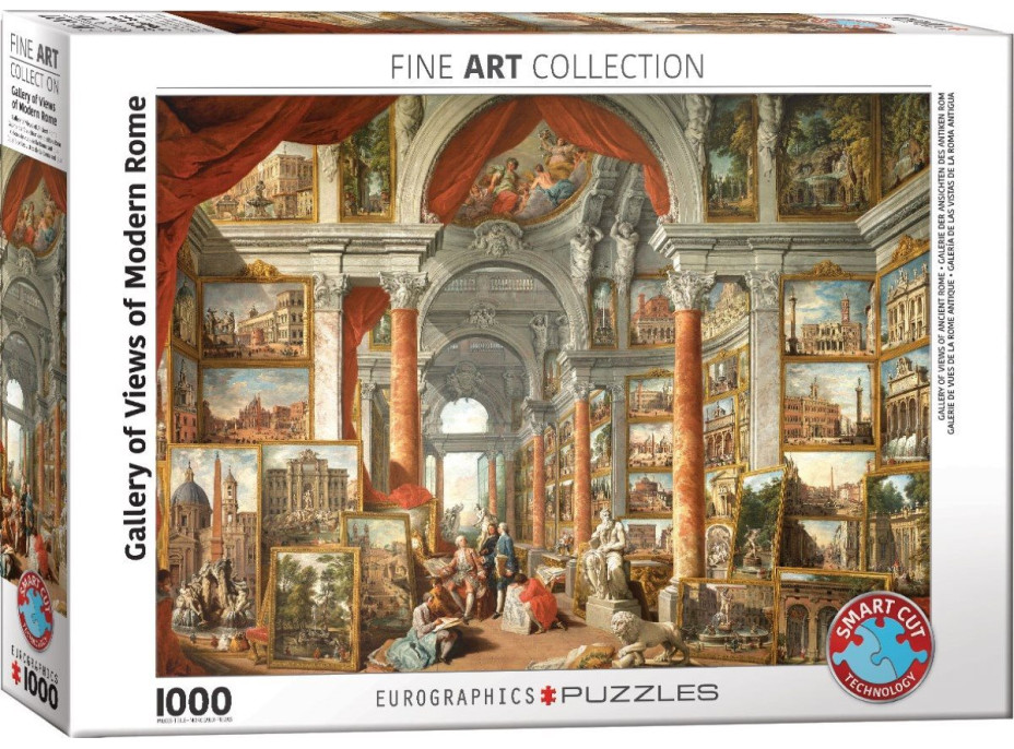 EUROGRAPHICS Puzzle Galerie s pohledy na moderní Řím 1000 dílků