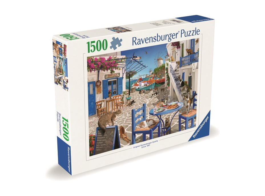 RAVENSBURGER Puzzle Kočky na Mykonosu 1500 dílků