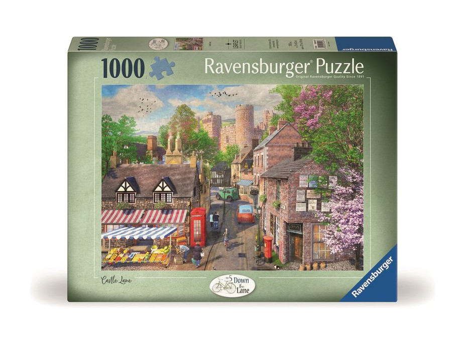 RAVENSBURGER Puzzle Malebná ulička k zámku 1000 dílků