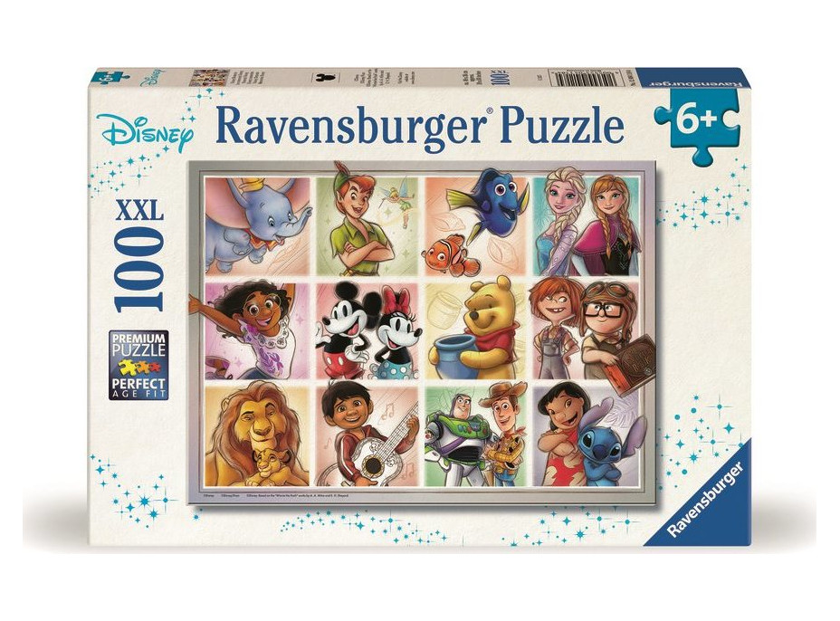 RAVENSBURGER Puzzle Marvel: Disney postavy XXL 100 dílků