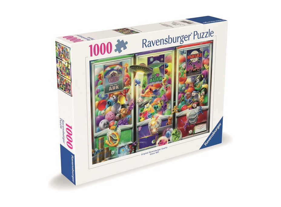 RAVENSBURGER Puzzle Zvířátka, mimozemšťané a ninjové 1000 dílků