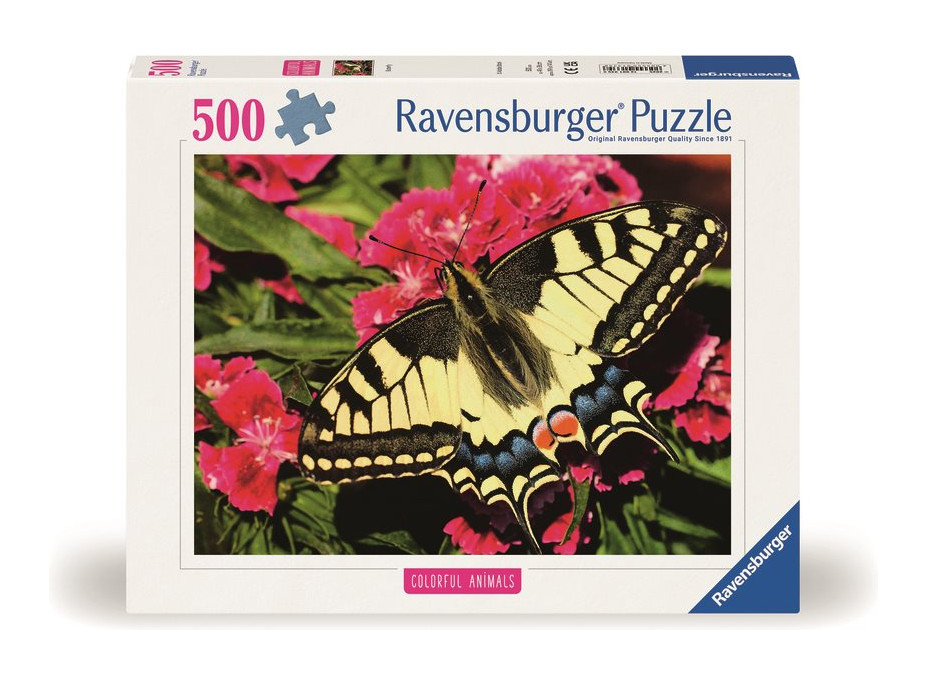 RAVENSBURGER Puzzle Krásný motýlek 500 dílků