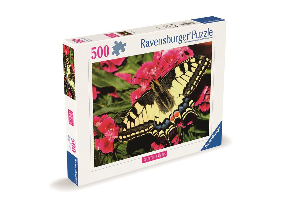 RAVENSBURGER Puzzle Krásný motýlek 500 dílků