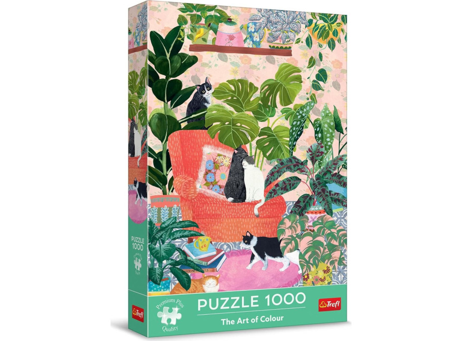 TREFL Puzzle Premium Plus The Art of Colour: Sladký domov 1000 dílků