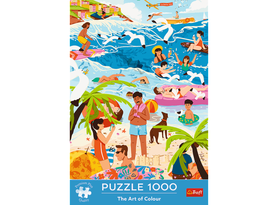 TREFL Puzzle Premium Plus The Art of Colour: V horkém létě 1000 dílků