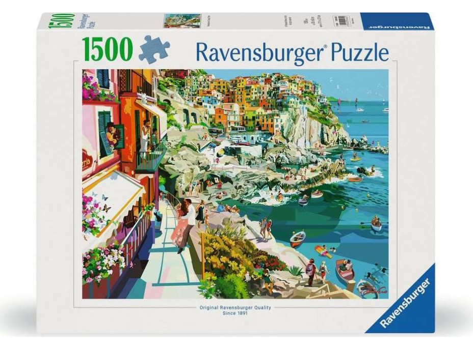 RAVENSBURGER Puzzle Romantika v Cinque Terre 1500 dílků