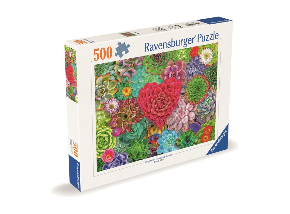 RAVENSBURGER Puzzle Sukulentní ráj 500 dílků