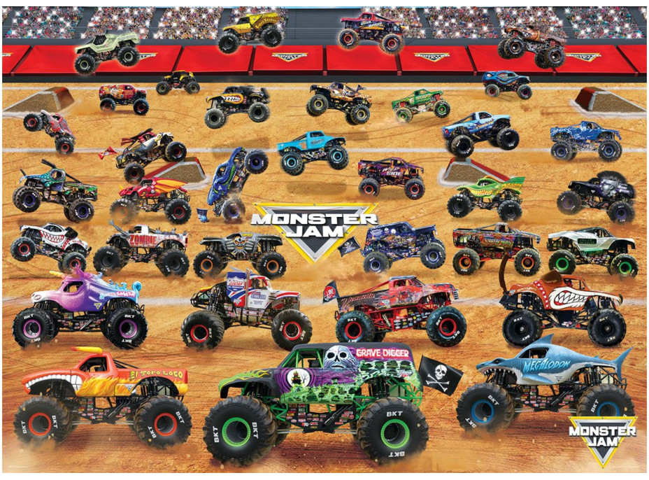 EUROGRAPHICS Puzzle Sestava Trucků Monster Jam 1000 dílků