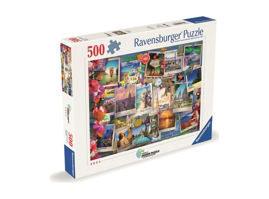 RAVENSBURGER Puzzle Cestovatelské poklady 500 dílků