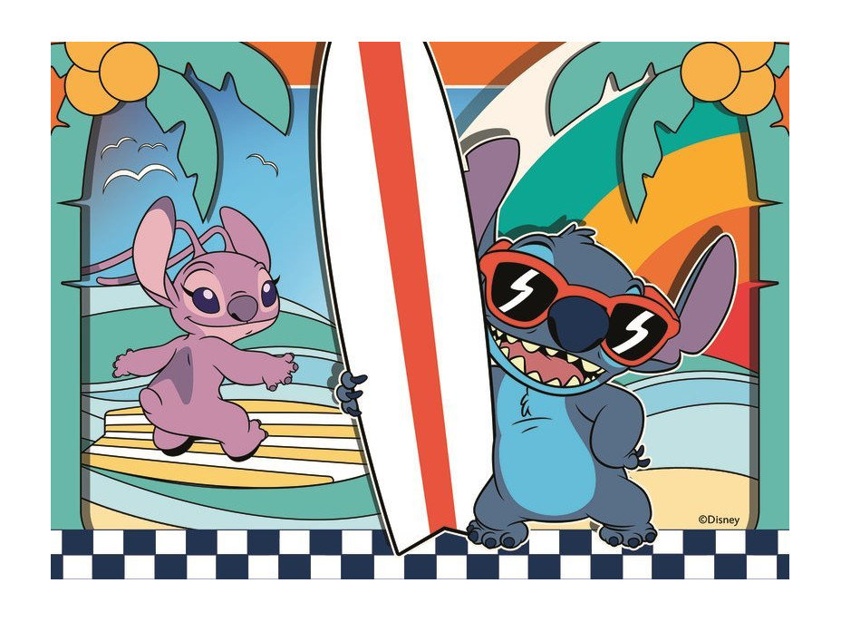 RAVENSBURGER Puzzle Disney: Stitch: Zábavné aktivity 4v1 (12,16,20,24 dílků)