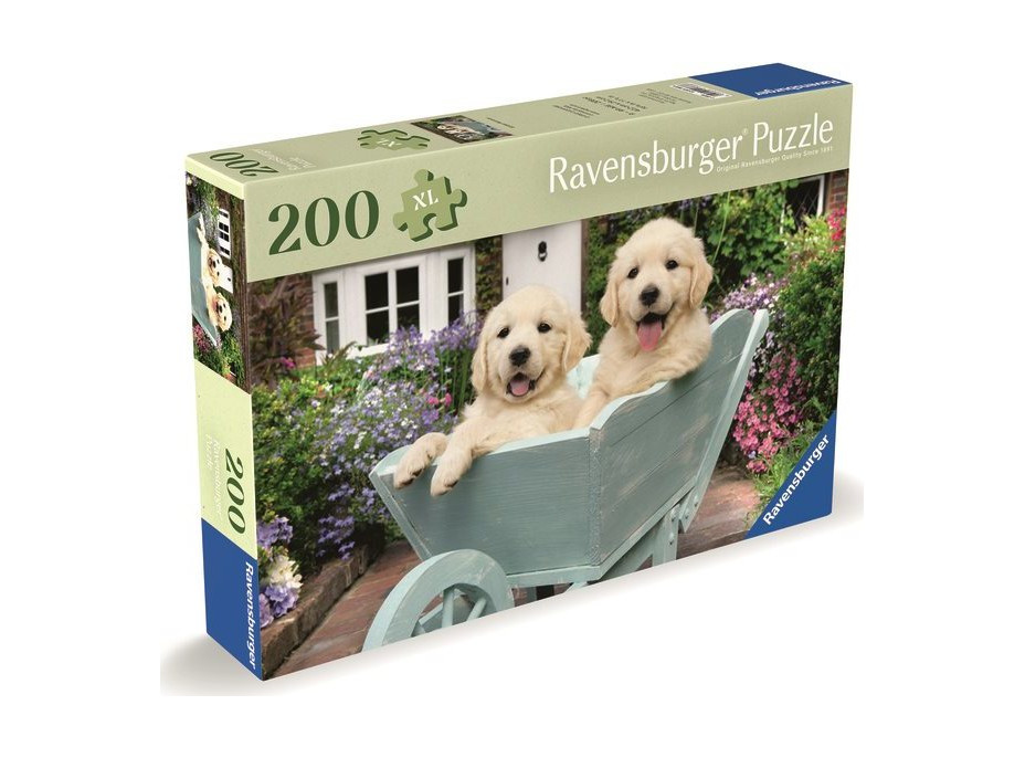 RAVENSBURGER Puzzle Zlatí retrívři 200 dílků