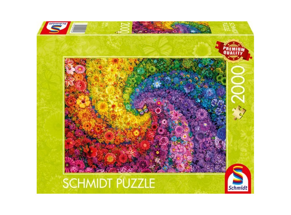 SCHMIDT Puzzle Vířící barvy v květu 2000 dílků