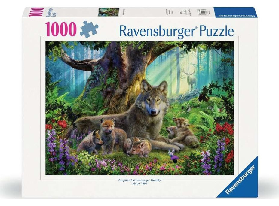 RAVENSBURGER Puzzle Vlci v lese 1000 dílků