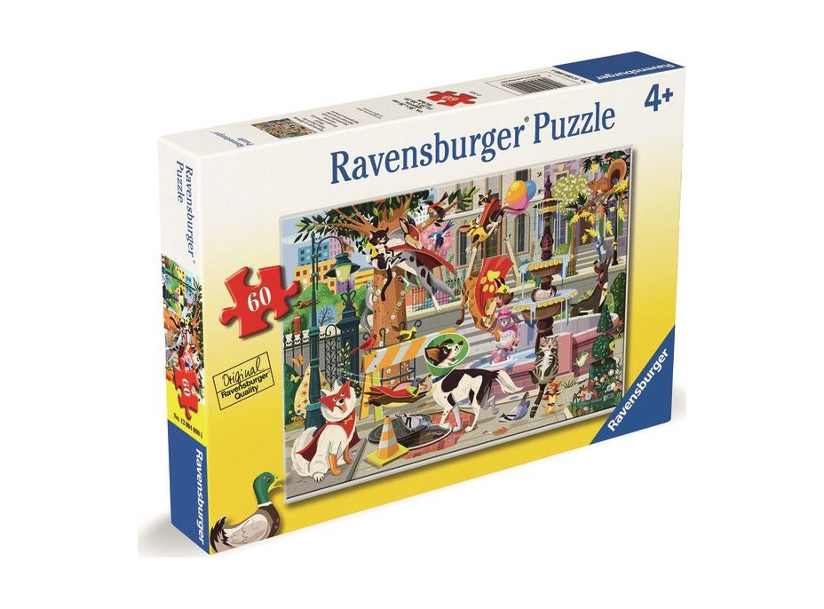 RAVENSBURGER Puzzle Superpsi zachraňují svět! 60 dílků