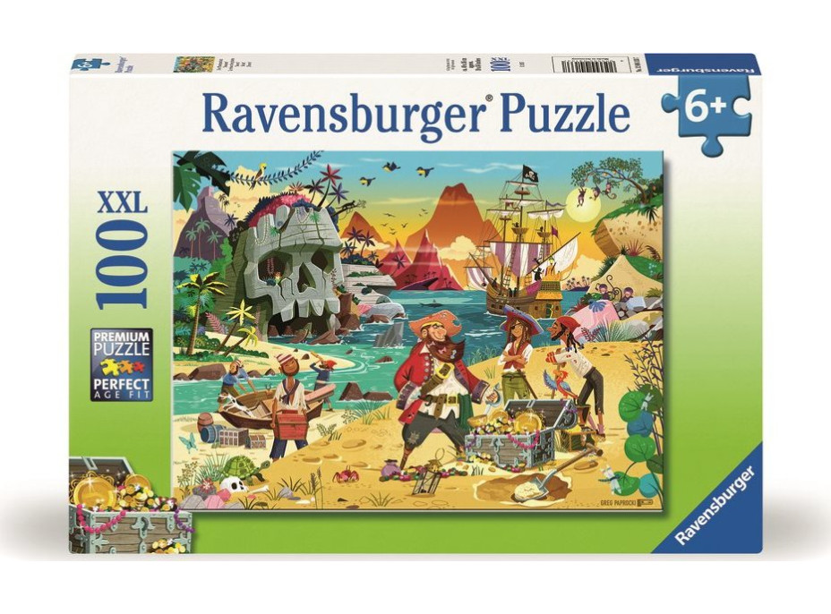 RAVENSBURGER Puzzle Dobrodružství pirátů XXL 100 dílků