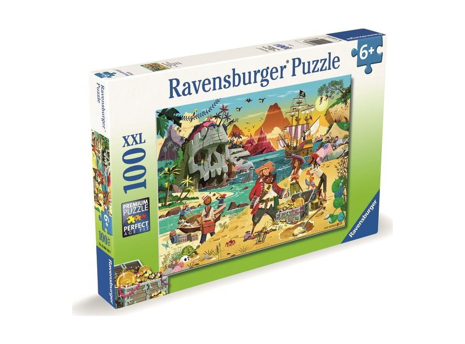 RAVENSBURGER Puzzle Dobrodružství pirátů XXL 100 dílků