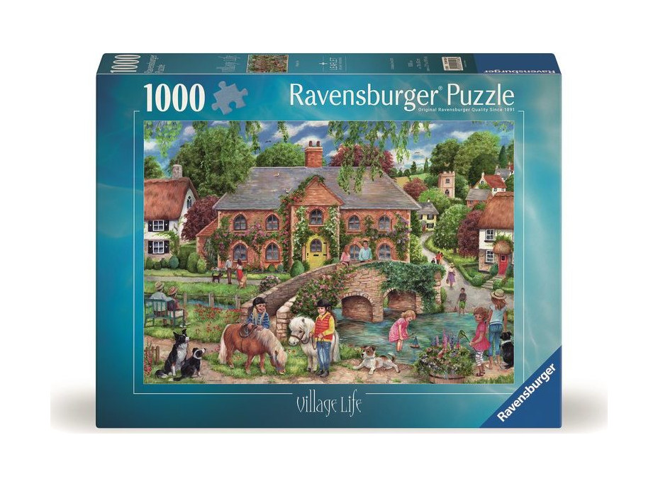 RAVENSBURGER Puzzle Život na vesnici 1000 dílků