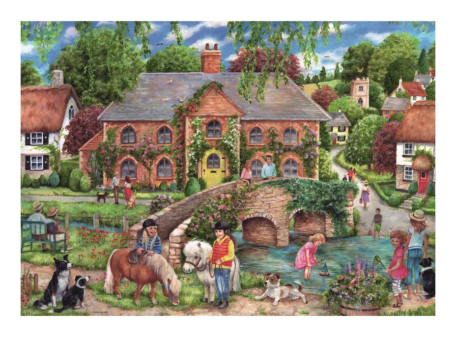 RAVENSBURGER Puzzle Život na vesnici 1000 dílků