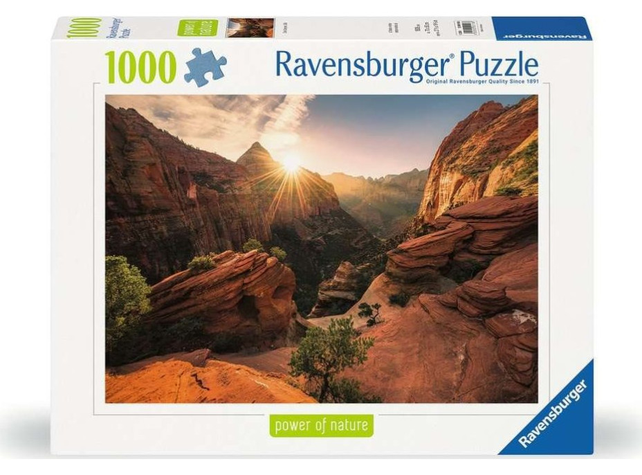 RAVENSBURGER Puzzle Kaňon Zion 1000 dílků