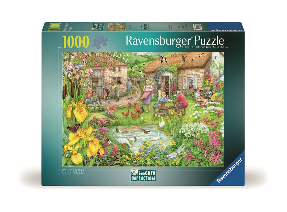 RAVENSBURGER Puzzle Farmářská kavárna v údolí 1000 dílků