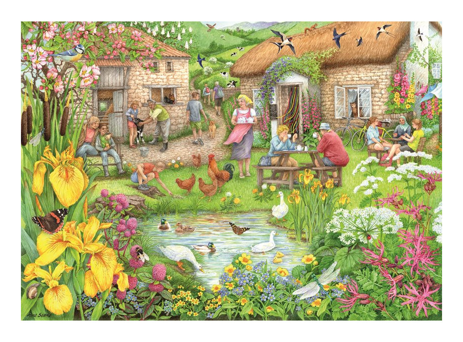 RAVENSBURGER Puzzle Farmářská kavárna v údolí 1000 dílků