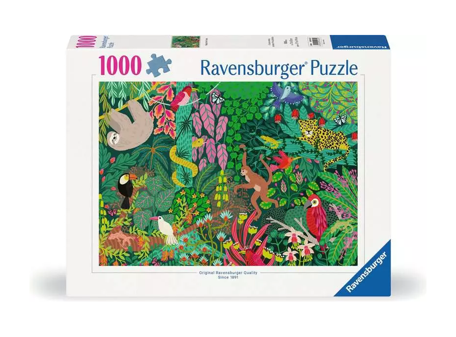 RAVENSBURGER Puzzle Kouzelný deštný prales 1000 dílků