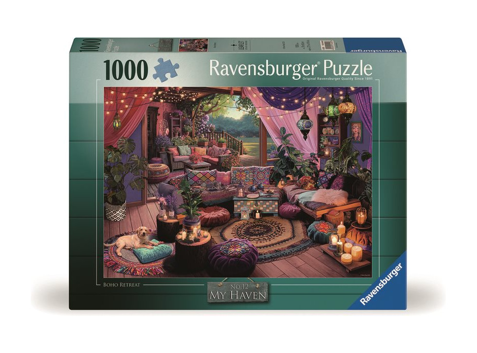 RAVENSBURGER Puzzle Mé útulné boho útočiště 1000 dílků