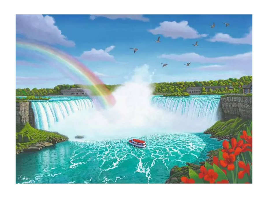 RAVENSBURGER Puzzle Niagarské vodopády 1000 dílků