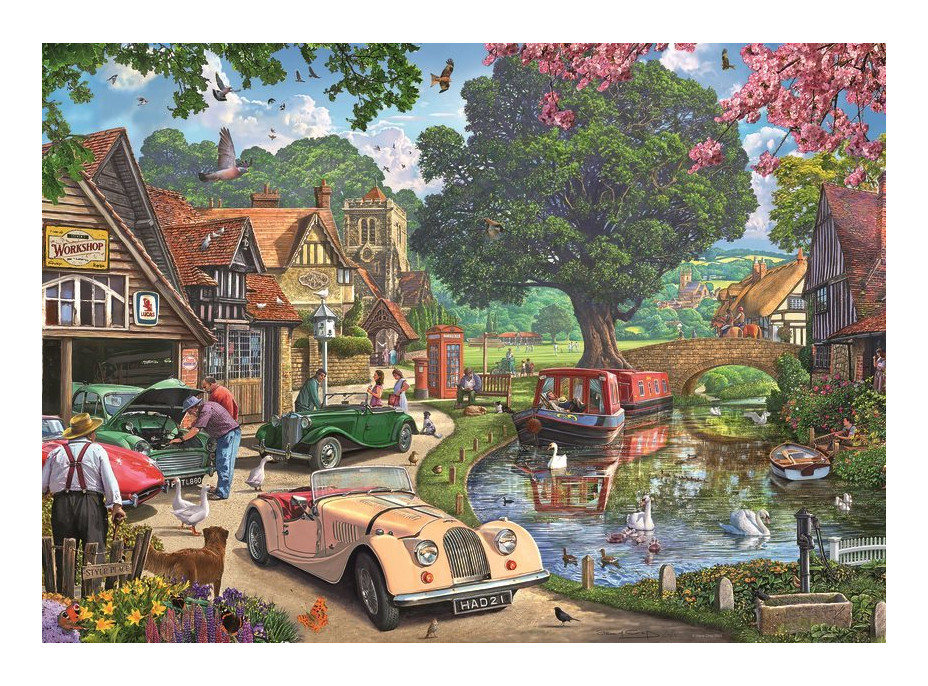 RAVENSBURGER Puzzle Nostalgická scéna 1000 dílků