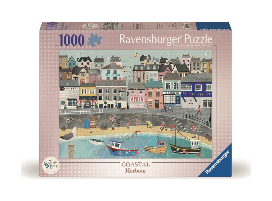 RAVENSBURGER Puzzle Klidný pobřežní přístav 1000 dílků