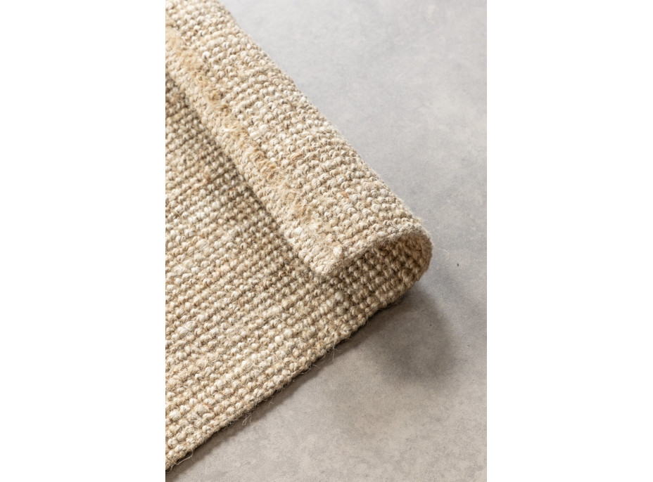 Běhoun Bouclé Jute 105973 Ivory White