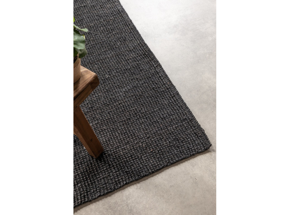 Běhoun Bouclé Jute 105976 Black