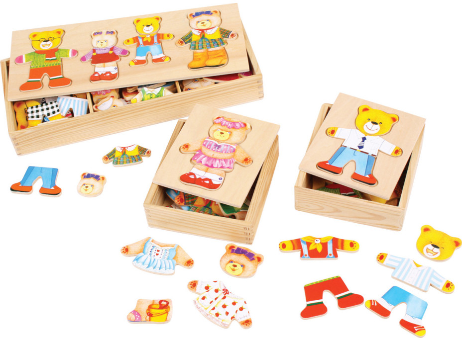 Bigjigs Toys Oblékací puzzle Paní medvědice