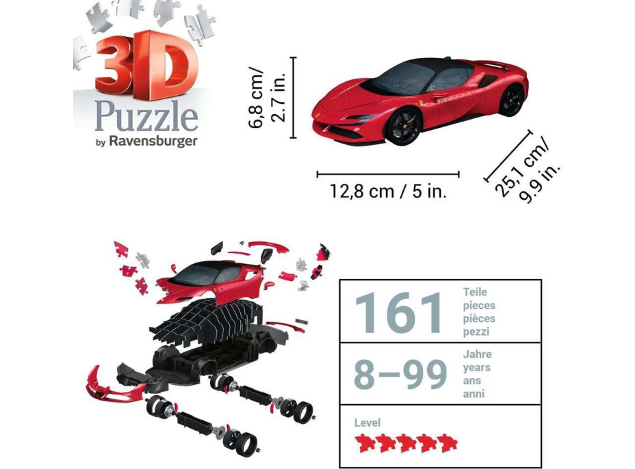 RAVENSBURGER 3D Puzzle Ferrari SF90 Stradale 108 dílků