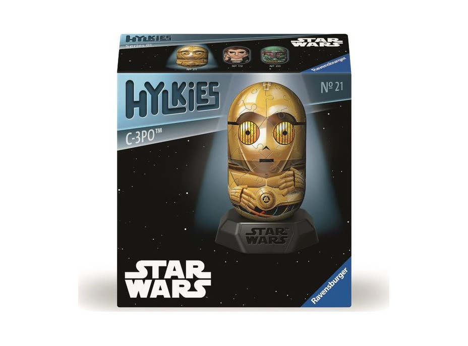 RAVENSBURGER 3D puzzle Hylkies: Star Wars: C-3PO 54 dílků