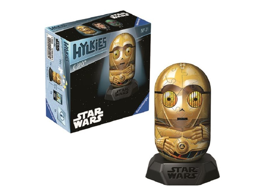 RAVENSBURGER 3D puzzle Hylkies: Star Wars: C-3PO 54 dílků