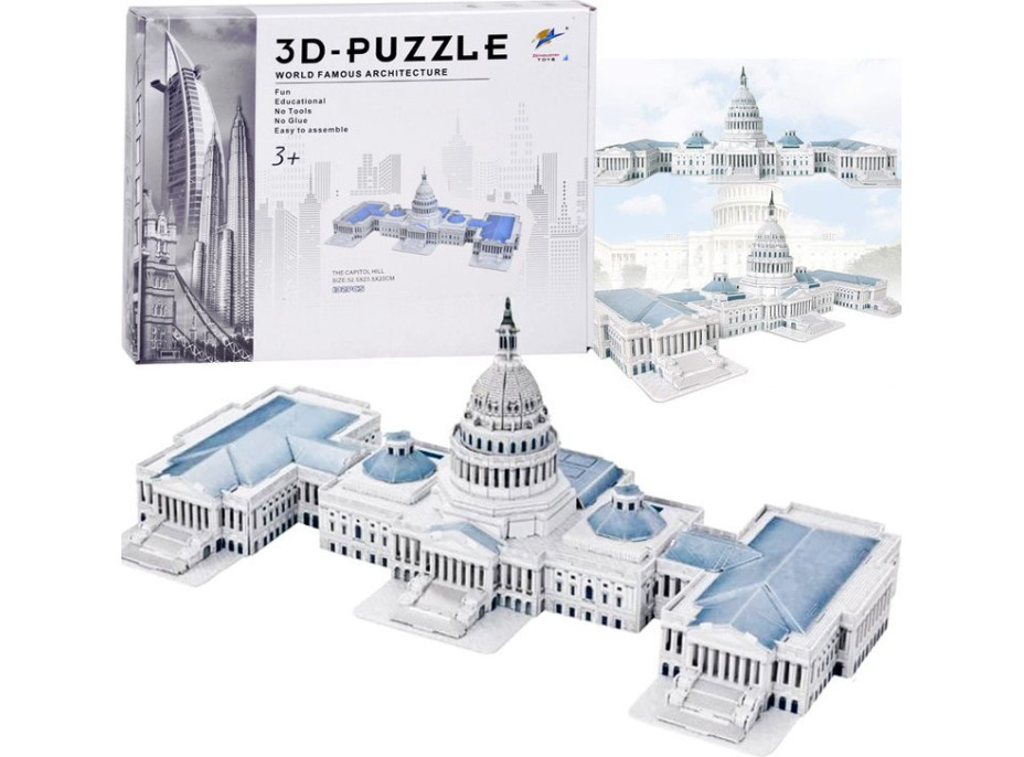 JOKOMISIADA 3D puzzle Kapitol 132 dílků