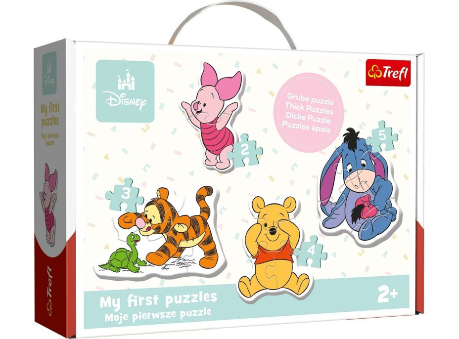 TREFL Baby puzzle Disney: Medvídek Pú 4v1 (2,3,4,5 dílků)