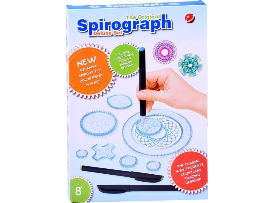 PIXINO Set kreslících šablon - spirograf