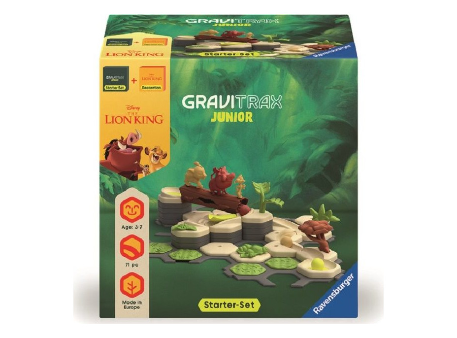 RAVENSBURGER GraviTrax Junior Bundle: Startovní sada Start + Disney: Lví král